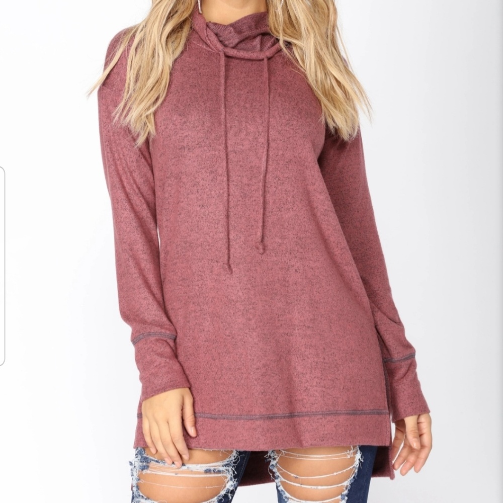 🔥3/$10🔥Fashion Nova Womens "Kore" Tunic-Marsala